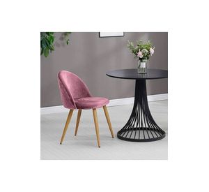 Pack 4 Sillas Comedor Sitial Terciopelo Rosa