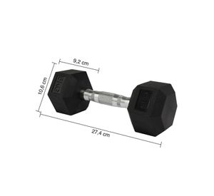 Mancuerna Hexagonal 5 Kg Negro