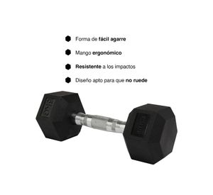 Mancuerna Hexagonal 5 Kg Negro