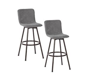 Pack 2 Piso de Bar Brickman Gris