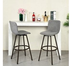 Pack 2 Piso de Bar Brickman Gris