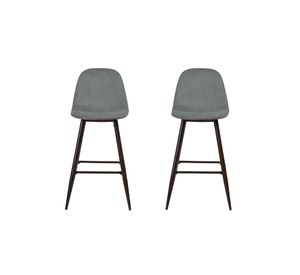 Pack 2 Pisos de Bar con Patas de Metal Gris