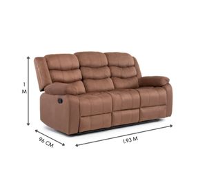 Living Sofá 3 Cuerpos Reclinable Norman + 2 Berger 2011