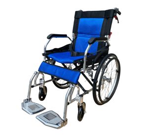 Silla de Ruedas Aluminio Ultra Liviano Aro 20-Azul