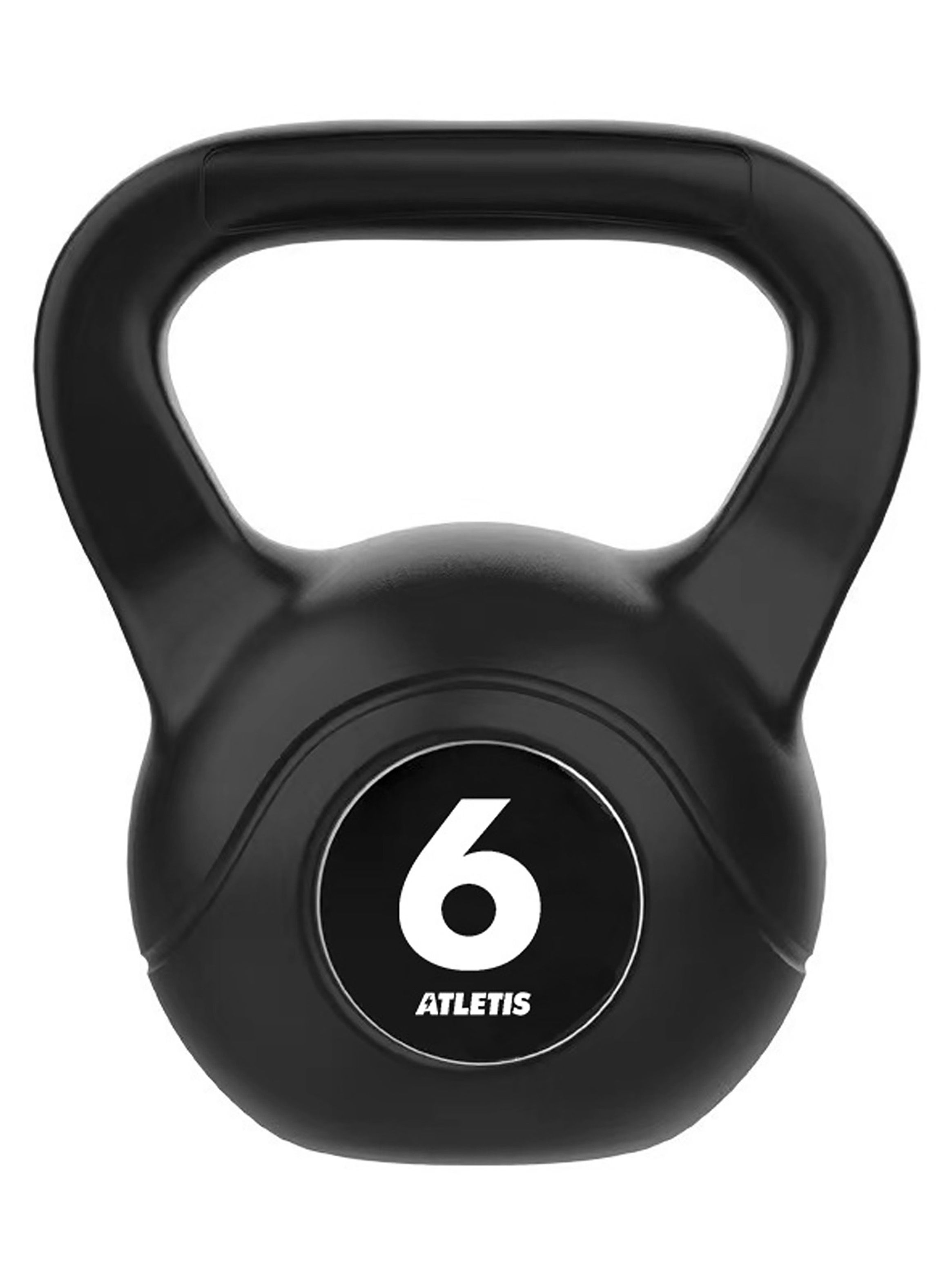 Kettlebell Mancuerna Pesa Rusa Cemento 6 Kg Negro