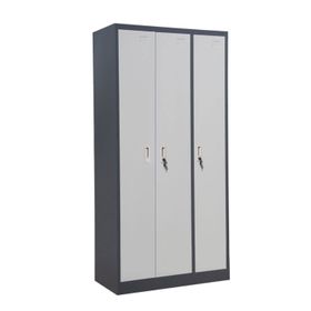 Armario de Acero 90x40x185 cm. 7 Espacios. 2 Cuerpos 3 Puertas