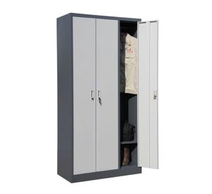 Armario de Acero 90x40x185 cm. 7 Espacios. 2 Cuerpos 3 Puertas