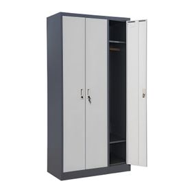 Armario de Acero 90x40x185 cm. 7 Espacios. 2 Cuerpos 3 Puertas