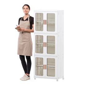 Armario Plástico 2 Cuerpos 3 Niveles. 53x36x156 cm.