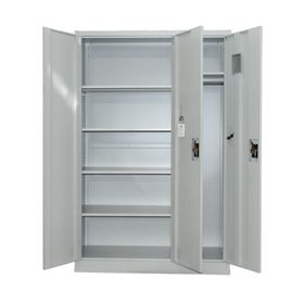 Armario de Acero 90x40x185 cm. 7 Espacios. 2 Cuerpos 3 Puertas