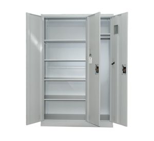 Armario de Acero 90x40x185 cm. 7 Espacios. 2 Cuerpos 3 Puertas