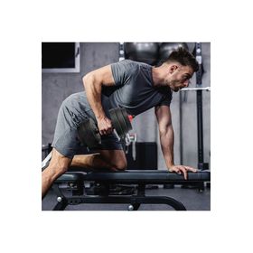Set de Mancuernas y Barra 30 Kg 2 en 1 Negro