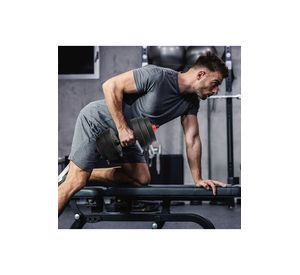 Set de Mancuernas y Barra 30 Kg 2 en 1 Negro