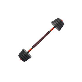 Set de Mancuernas y Barra 30 Kg 2 en 1 Negro