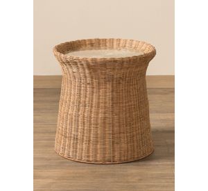 Mesa Rattan 50Cm Café Amoblé