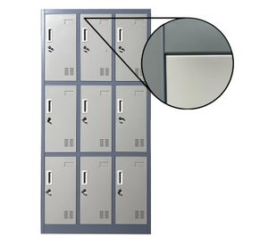 Locker Casillero metálico 3 Cuerpos 9 Puertas