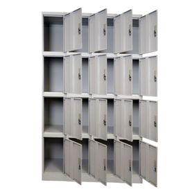 Locker Casillero Metálico 4 cuerpos 16 puertas