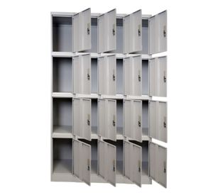 Locker Casillero Metálico 4 cuerpos 16 puertas