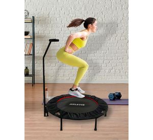 Trampolín con Barra 1,02 Metros Pro Fitness Negro