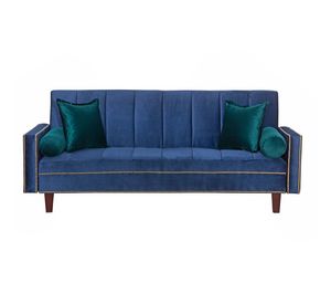 Futon Sofa Cama Vanguardia 200 x110 Azul - Verde