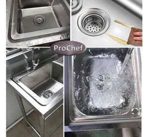 Lavafondos Doble Acero Inox. 150x60x90 cm. Secador derecho