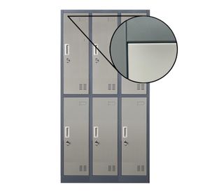 Locker Casillero metálico 3 Cuerpos 6 Puertas