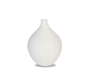 Jarrón Adorno Decorativo Blanco 15 cm