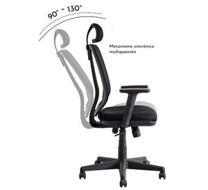 Silla de Escritorio Autonomous Full - Negro