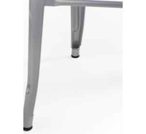 Pack 4 Piso Taburete Tolix Respaldo Gris