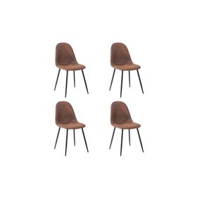 Pack 4 Sillas Comedor Charleston Café