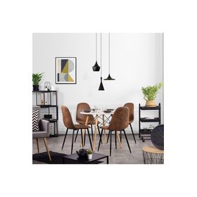 Pack 4 Sillas Comedor Charleston Café