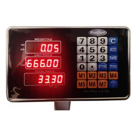 Pesa Digital ProChef 300 Kg de Plataforma 50x40 Cm. Batería