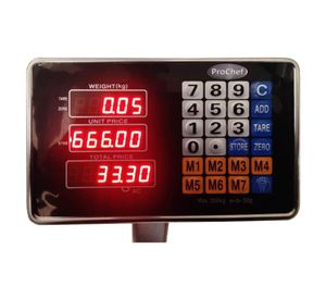 Pesa Digital ProChef 300 Kg de Plataforma 50x40 Cm. Batería