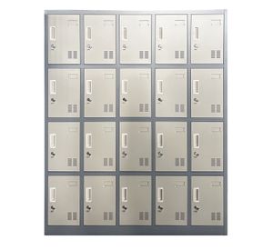 Locker Casillero Metálico 5 cuerpos 20 puertas