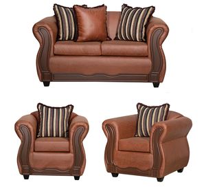 Juego de Living 2 1 1 Sofia PU Café