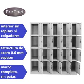 Locker Casillero Metálico 5 cuerpos 20 puertas