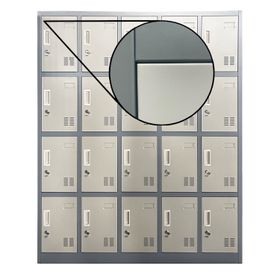 Locker Casillero Metálico 5 cuerpos 20 puertas