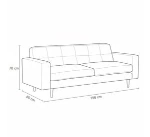 Sofá Acces 3 Cuerpos Beige