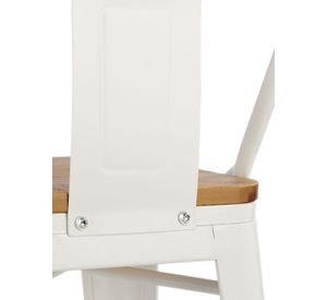 Piso Bar Tolix Taburete Asiento Madera