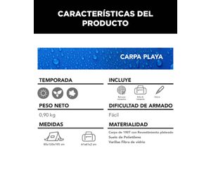 Carpa Playa Camping Instantáneo