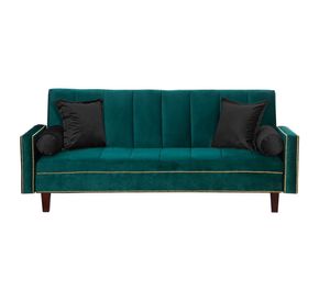 Futon Sofa Cama Vanguardia 200 x110 Verde - Negro