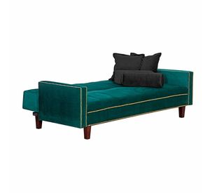 Futon Sofa Cama Vanguardia 200 x110 Verde - Negro