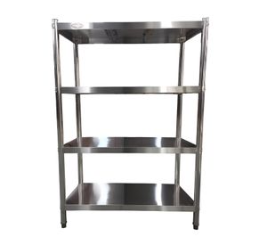 Estante 4 Bandejas lisas. 100x50x155 cm. Acero Inox