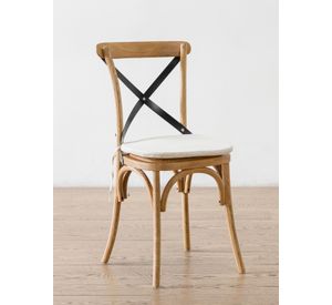 Silla Veracruz Con Cojín Natural Sh