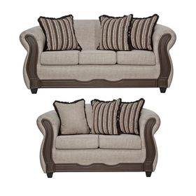 Juego de Living 3 2 Sofia Beige