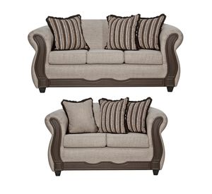 Juego de Living 3 2 Sofia Beige