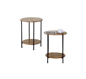 Mesa Lateral Redonda Noruega Industrial Café