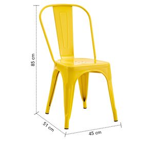 Silla Metal Tolix Amarillo