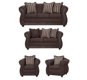 Juego de Living 3 2 1 1 Sofia Café