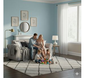Living  Facundo , gris claro tipo lino sofa mas sitiales Sitial Home